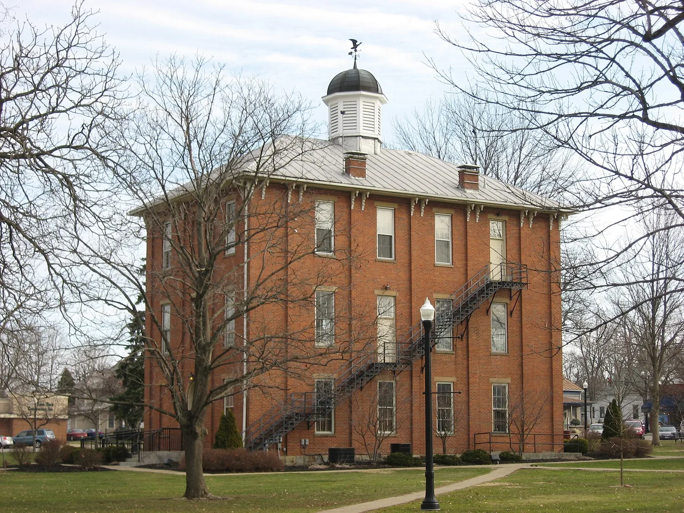 Historic Sunbury Town Hall on the town square, Ohio